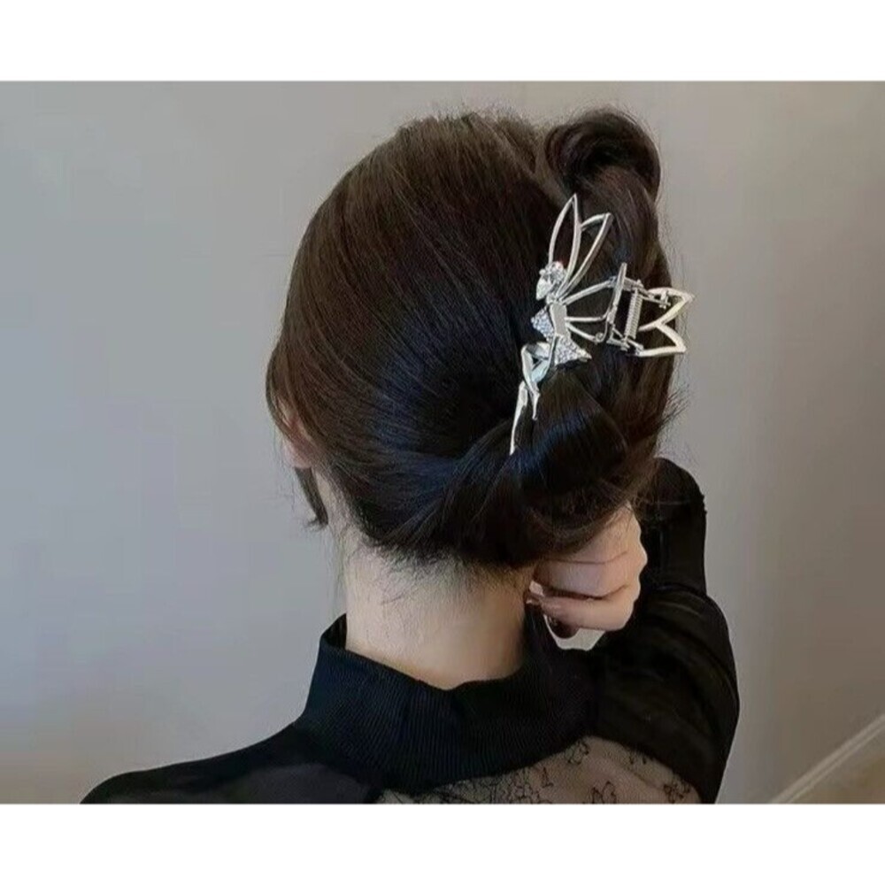 Fairy Hair Claw Clip Womens Gold Tone Elegant Daily/Party Use USA FairyCore Glam - Picture 4 of 5